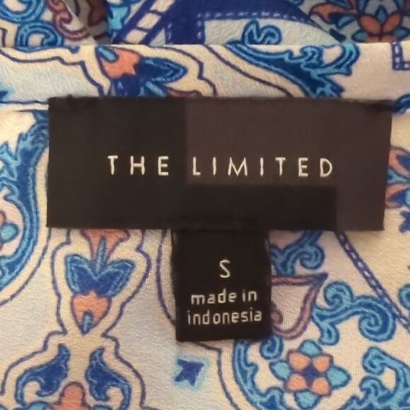 The Limited Blue Cap Sleeve Blouse - Picture 6 of 7